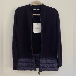NWT Moncler Maglione Tricot Cardigan in Plum